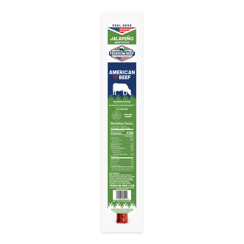 Jalapeño Freedom Beef stick – 1.5 oz, 100% American beef