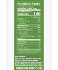 Original beef stick nutrition facts: 140 calories, 12g protein, 0g sugar